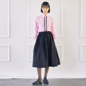 타브 Frill Detachable Point Blouse-Pink TAV